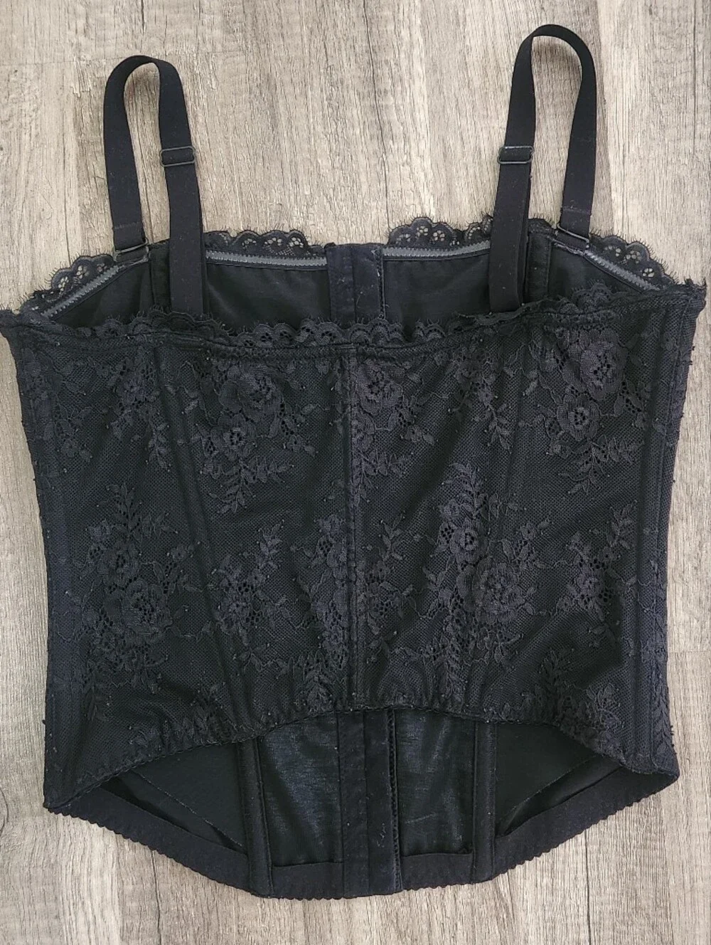 🖤🩶Black Lace Corset Top - Popilush XL🩶🖤